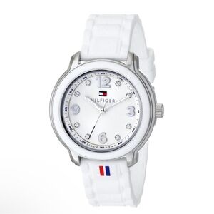 Tommy Hilfiger Women Water Resistant Crystal Stainless Steel White Watch